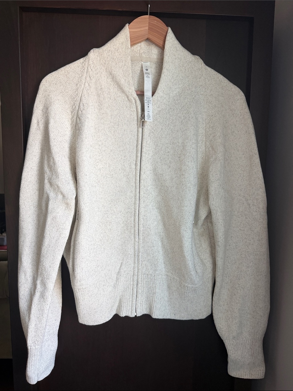 lululemon athletica Cream Full-Zip Shawl Collar Jacket-Ready for Fall!